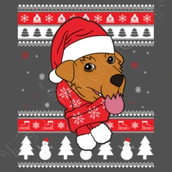 Airedale Terrier Chien De Noël -T-Shirt Soldes Boutique airedale terrier chien de nol i141385108073014138593d1080730w520b525252m1
