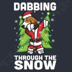 Basset Hound Dog Dab Noël -T-Shirt Soldes Boutique basset hound dog dab nol i14138595657514138513d956575w520b2B3039m1