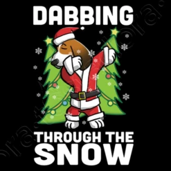 Basset Hound Dog Dab Noël