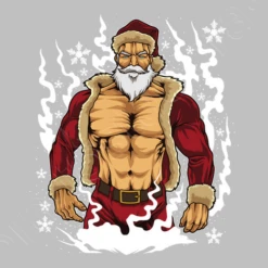 Bodybuilder Père Noël Remise En Forme Noël