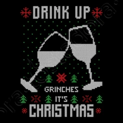 Boire Son Pull De Noël Moche