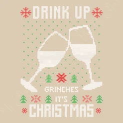 Boire Son Pull De Noël Moche