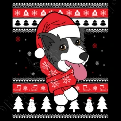 Border Collie Ugly Chien De Noël