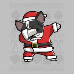 Bouledogue Français Noir Et Blanc Déguisement Dab Noël