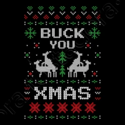 Buck You Moche Chandail De Cerf De Noël