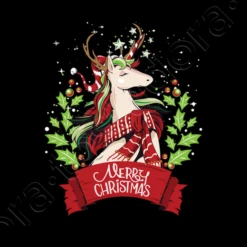 Cadeau De Vacances De Licorne De Noël