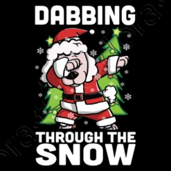 Caniche Chien Tamponner Noël