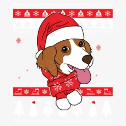 Chien De Noël Breton -T-Shirt Soldes Boutique chien de nol breton i141385108072214138586d1080722w520bf5f5f5m1