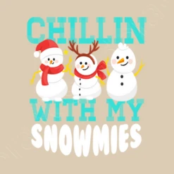Chillin Avec Mes Snowmies Noël