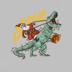 Cool Père Noël équitation T Rex Drôle N