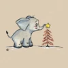 éléphanteau Noël -T-Shirt Soldes Boutique elephanteau nol i14138579162314138582d791623w520bdcccb4m1