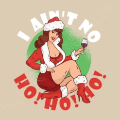 Fille De Noël Disant Je Ne Suis Pas Ho