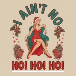 Fille De Noël Disant Je Ne Suis Pas Ho