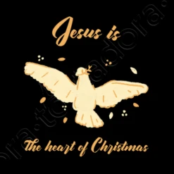 Jésus Est Le Coeur De Noël -T-Shirt Soldes Boutique jesus est le coeur de nol i14138519130431413851d1913043w520b000000m1