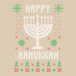 Joyeux Hanukkah Laid Pull De Noël