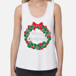 Joyeux Noël Blanc Guirlande De Noël -T-Shirt Soldes Boutique joyeux nol blanc guirlande de nol id4f1e6a1f 920a 451e a99b b4d2b815c4d0sM R2bf2f2f2w520ffi13562325261291356232