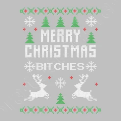 Joyeux Noël Chiennes Moche Pull