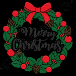 Joyeux Noël Noir Guirlande De Noël