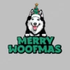 Joyeux Woofmas Drôle Chien Husky Noël -T-Shirt Soldes Boutique joyeux woofmas drole chien husky nol i141385278446614138583d2784466w520bc0c0c0m1