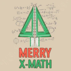 Joyeux X Math Géométrie Noël Jeu De Mot