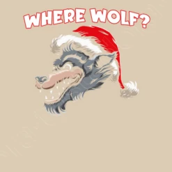 Loup-garou Avec Chapeau De Noël