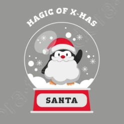 Magie De Noël Pingouin Santa -T-Shirt Soldes Boutique magie de nol pingouin santa i141385191297514138545d1912975w520b989895m1
