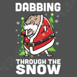 Mascotte Hérisson Dab Noël -T-Shirt Soldes Boutique mascotte herisson dab nol i14138595663114138593d956631w520b525252m1