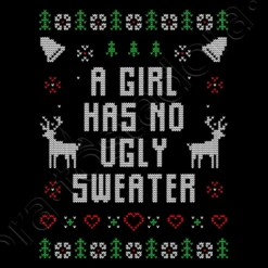 Pas De Chandail Moche Fille Noël