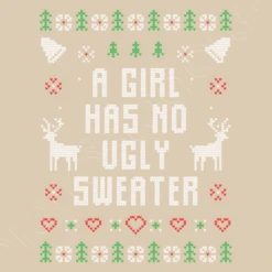 Pas De Chandail Moche Fille Noël