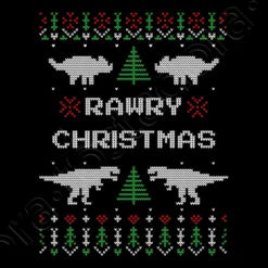 Pull De Dinosaure Laid De Noël Rawry