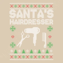 Pull De Noël Coiffeur Santas