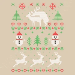 Pull De Noël Laid Renne Vilain