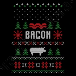 Pull De Noël Moche Au Bacon