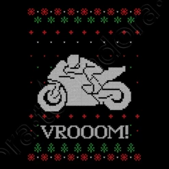 Pull De Noël Moche De Moto