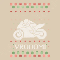 Pull De Noël Moche De Moto