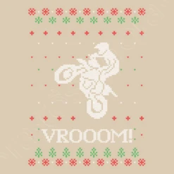 Pull De Noël Moche De Motocross