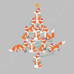 Renard Arbre De Noël Renards Des Bois