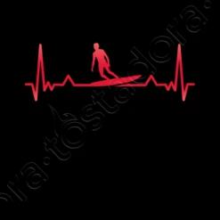 Surf Surf Heartbeat Line Cadeau De Noël