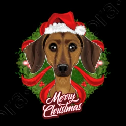 Teckel Love Ri Joyeux Noël